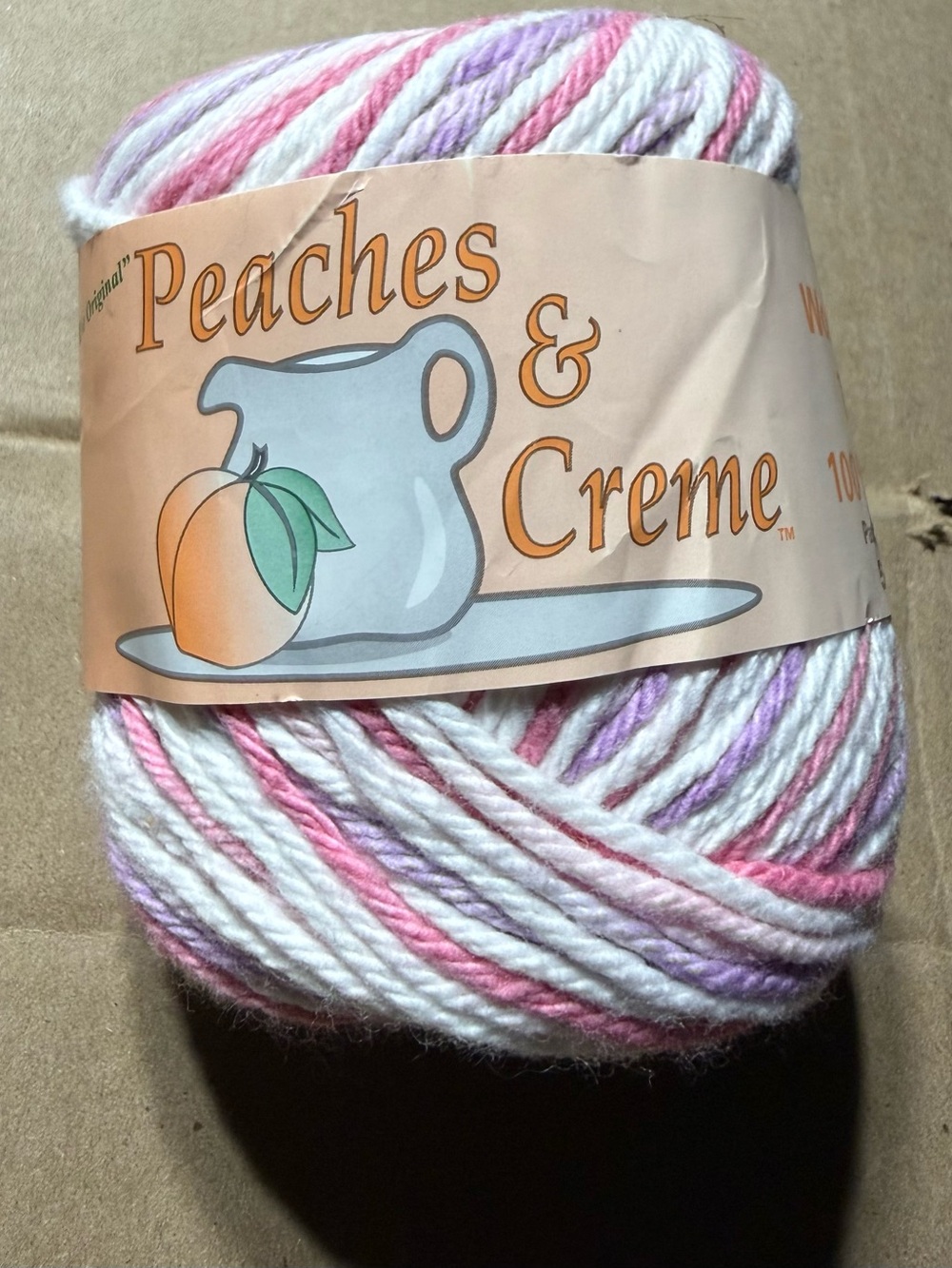 Peaches & Creme Pink Lilacs 100% Cotton Yarn